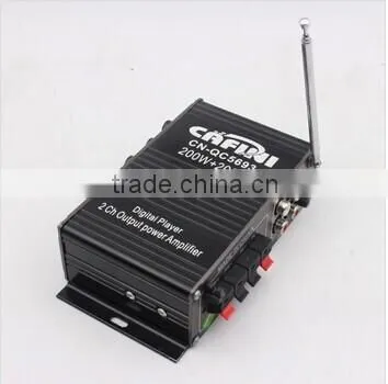 2CH Audio Amplifier With Bluetooth With USB SD FM Car Audio Amplifier photo-3