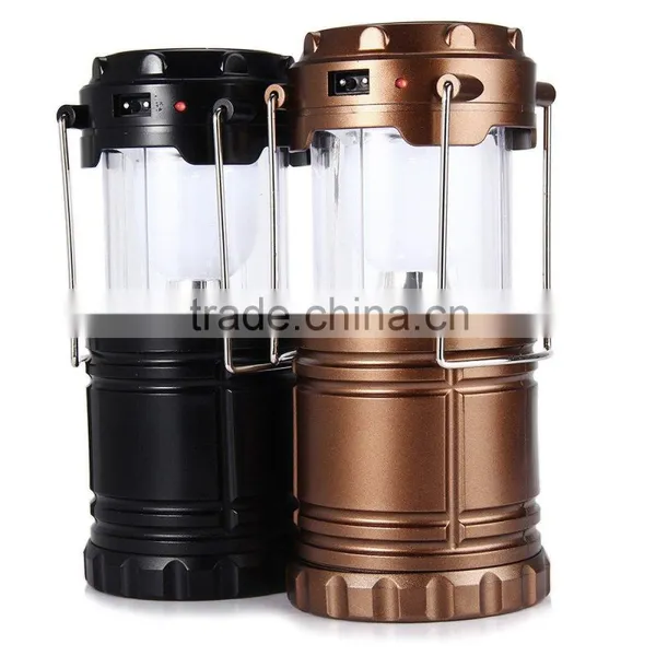 Ultra Bright Portable LED Camping Lantern Solar Flashlight photo-2