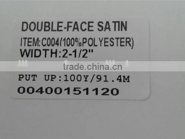 Wholesale 100% Polyester 2-1/2 Inch Double Face Ribbon Satin, Double Side Satin Ribbon photo-2