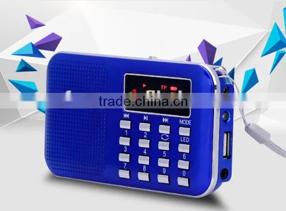 Mini Portable LCD Digital FM Radio Speaker / USB TF Card Mp3 Music Player / Mp3 fm Radio Player photo-6