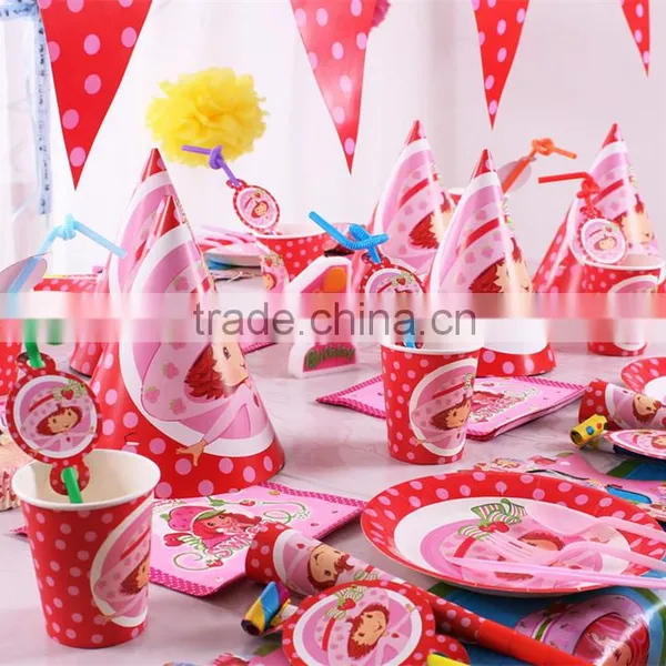 Decorative Kids Birthday Paper Party Supply Set photo-2