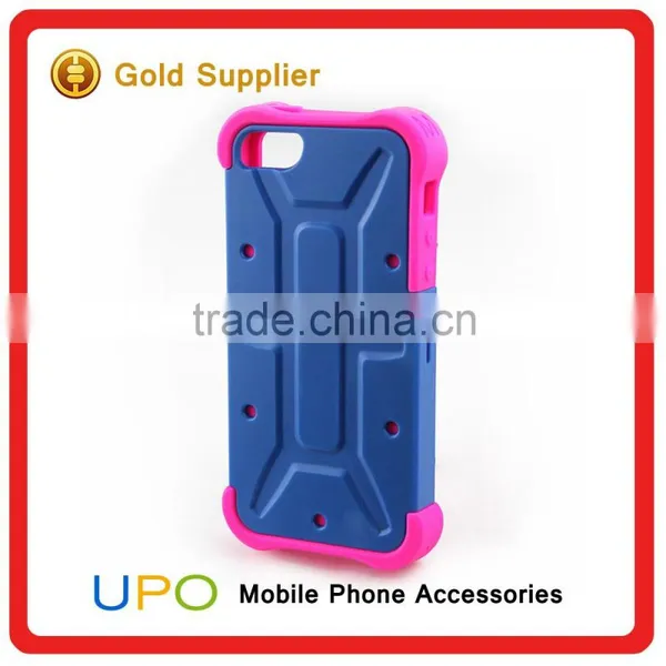 [UPO] Classical Shockproof Hybrid Combo Rose Red Silicone Back Cover Case for IPhone 5 photo-4