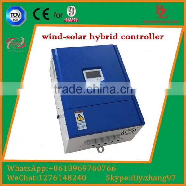 Competitive Price Wind-solar Hybrid System Battery Charger With LCD Display
