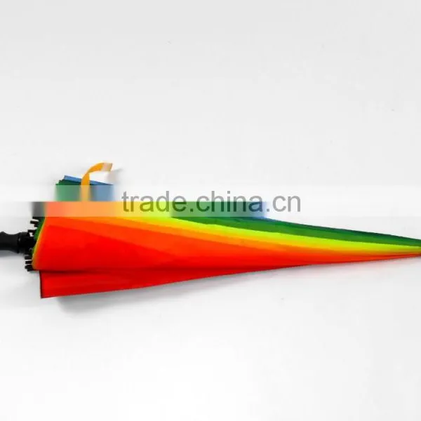 16k Deluxe Bright Color Rainbow Umbrella photo-4