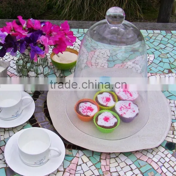 Wholesale Glass Bell Cloche and Glass Cloches as Glass Dome With Wooden Base photo-2
