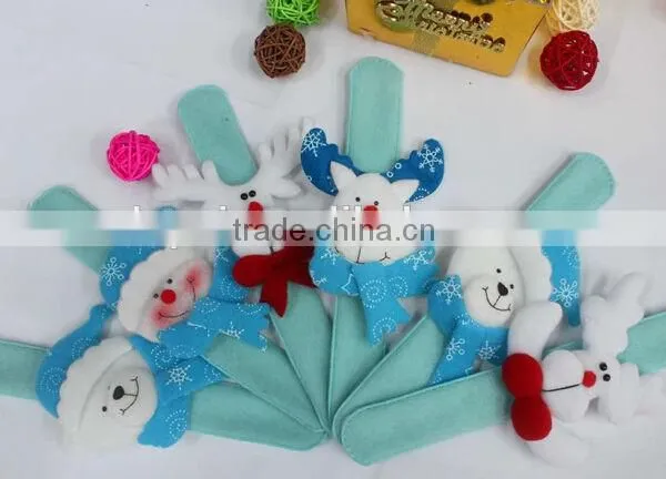 2014 Christmas Gifts Slap Christmas Bracelets Wholesale, Promotional Christmas Gift
