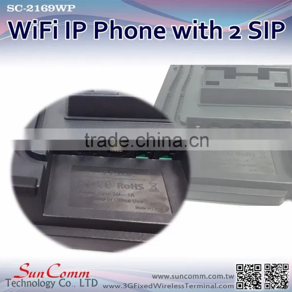 SC-2169WP Speed Dial, SMS, Voicemail Function WiFi IP Phone photo-3