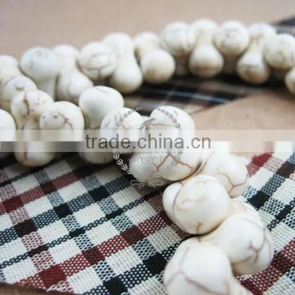 16inch Strand 14*7MM Bone Shape White Turquoise Beads,white Stone Beads,bone Beads 3010027 photo-4