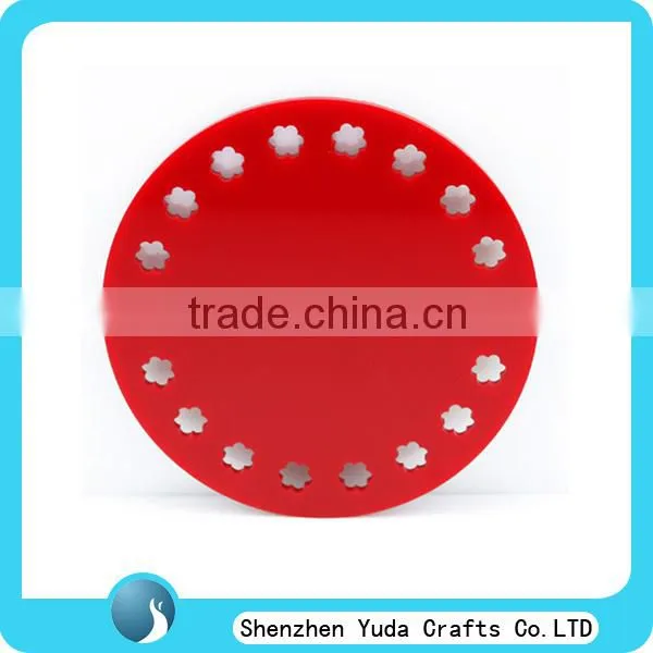 Custom Design Coaster Holder, Round Caoster Disk for Cups, Acrylic Coaster Wholesale photo-5