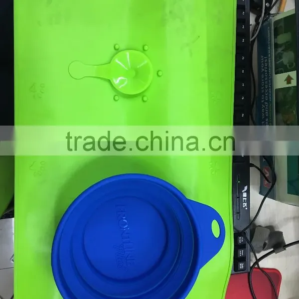 Portable Extensive Silicone Foldable Pet Bowl Gel Pet Feeder Salad Fruit Bowl photo-2