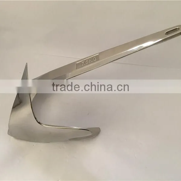 Stainless Steel Boat Anchor Polished A Bruce Anchor photo-4
