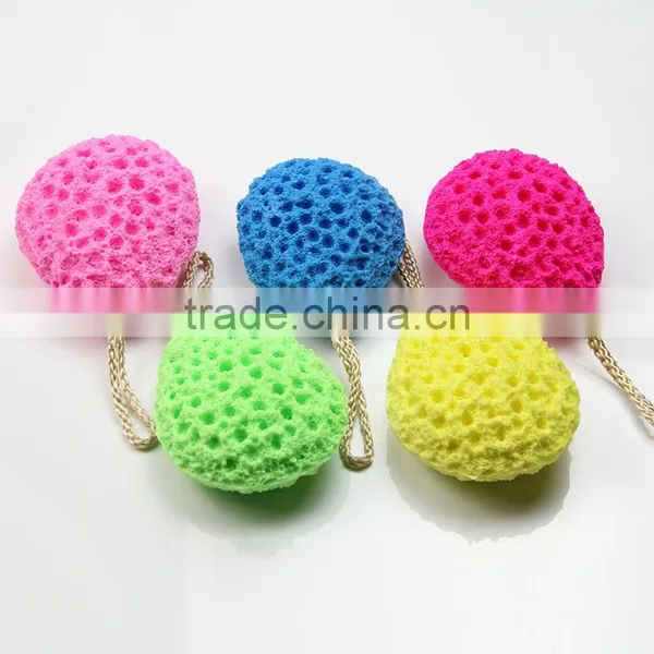 Red Bath Sponge Exfoliating Body Sponge Scrubbing Tools photo-4