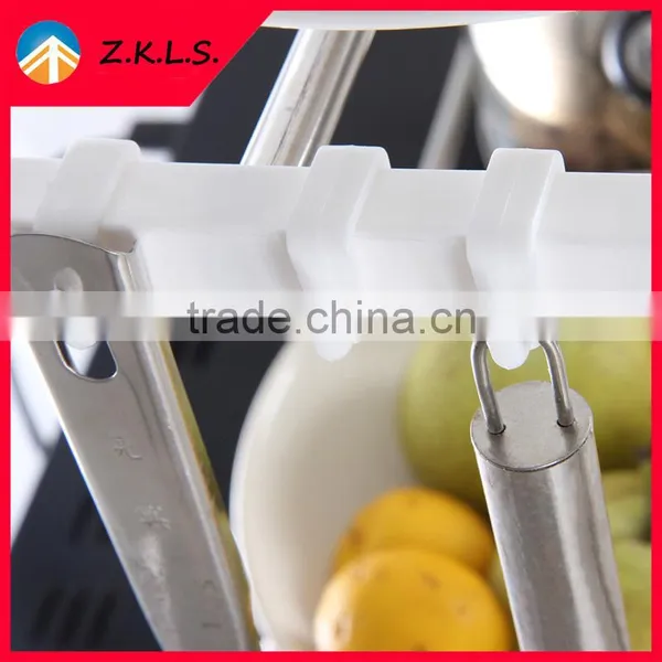 Scalable 2 Tier Kitchen Microwave Oven Storage Hanger Rack photo-4
