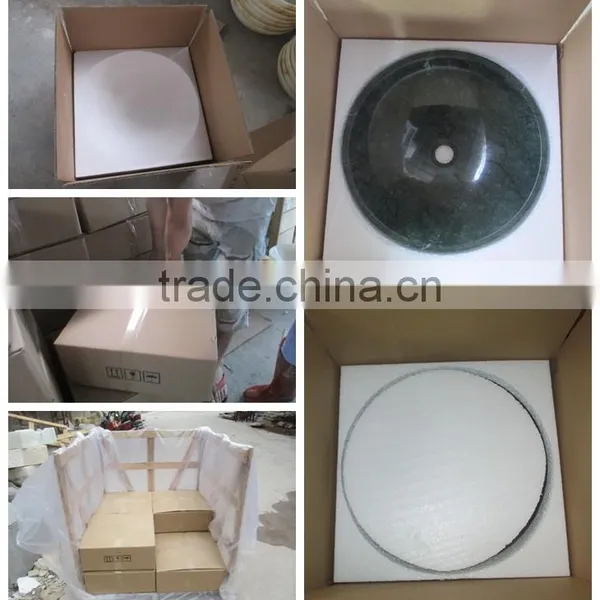 Indian Dark Green Marble Wash Basin photo-5