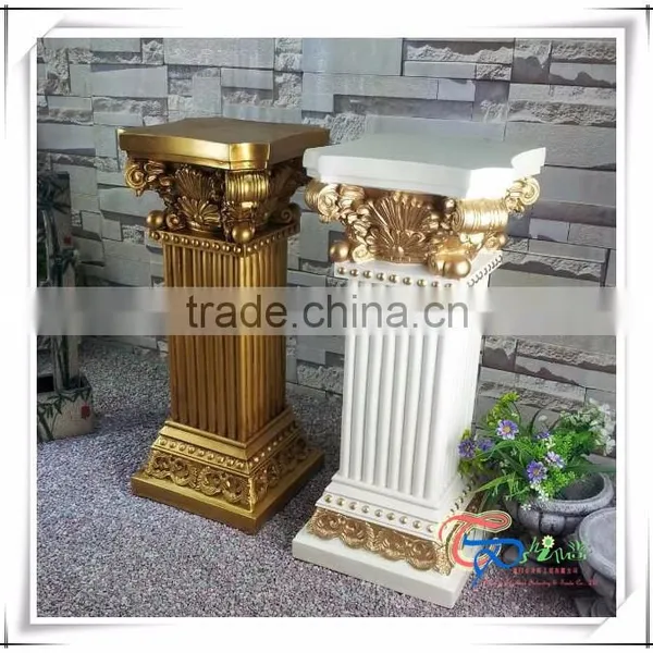 Wedding Decoration Square Pillar Design Column Church Flower Stand With Pots photo-3