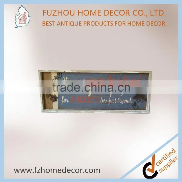 Popular Design Vintage Wooden Picture Frame With Metal Decor photo-4