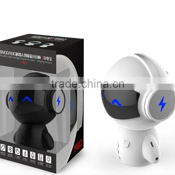 Intelligent Mini Robot Bluetooth Speaker With Power Bank for Computer photo-6