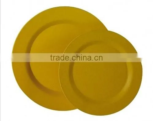 Round Bamboo Fiber Dinner Plate Set photo-3
