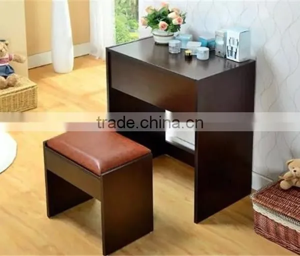 Fashion Dresser Set Princess Dressing Table For Girl With Stool European Style Pink Color Dresser K/D Package 60*40*74cm photo-3