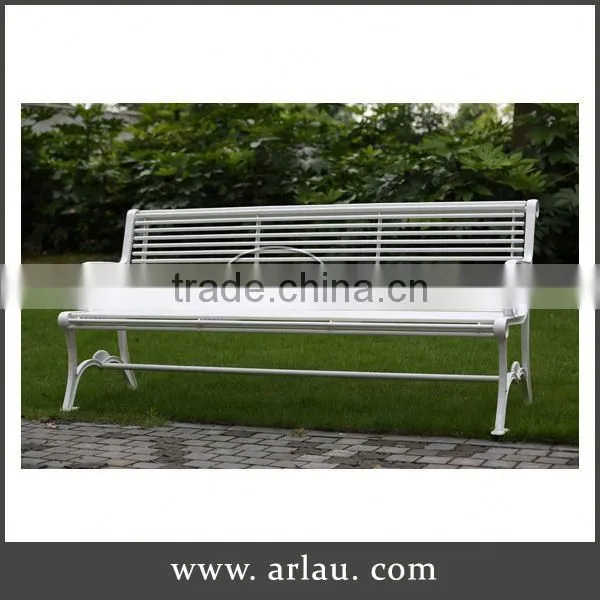 Arlau Cast Aluminum Bistro Set Furniture,Garden Metal Bench,Cheap Steel Outdoor Bench