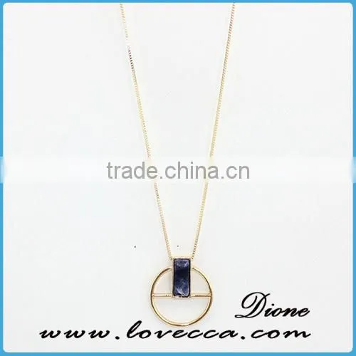 Wholesale 18k Gold Color Meaningful Crystal Necklace Jewellery Pendant Necklace photo-2