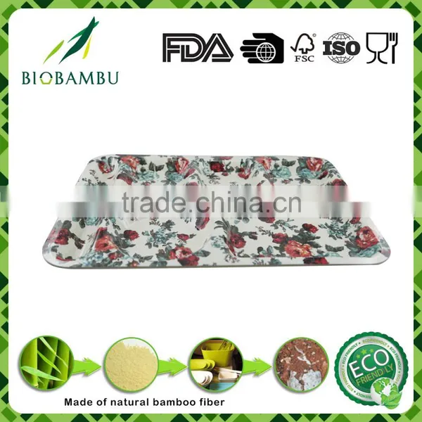 Biodegradable Ecological Wholesale Bamboo Fiber Dinnerware Sets photo-5