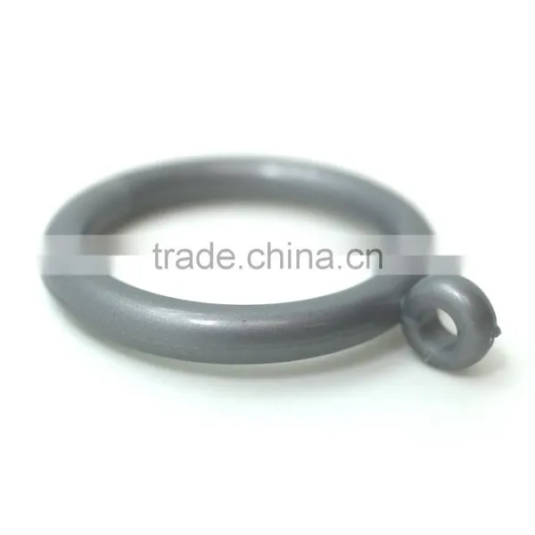 Shower Curtain Track Hooks, Plastic Shower Curtain Hook With Eyelet ID34mm/OD46mm & ID26mm/OD33mm Grey Colour photo-3