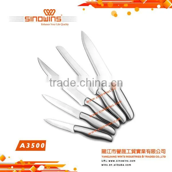 A3024 Cool Design 5pcs Stainless Steel Knife Set With Non-stick Coating photo-6