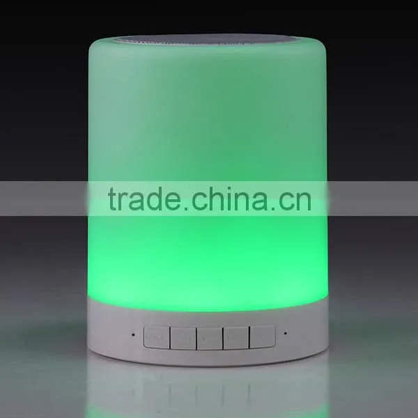 MP3 Player Portable Led Touch Sensor Table Lamp With Mini Bluetooth Speaker photo-2