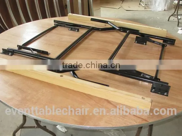 5ft Round Plywood Folding Banquet Wedding Table photo-5