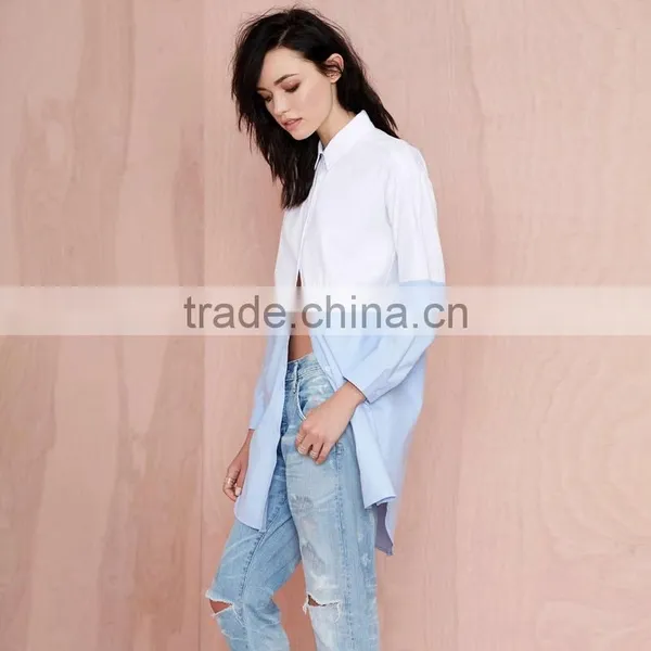 New Fashion Women Long Shirt Wholesale Price photo-4