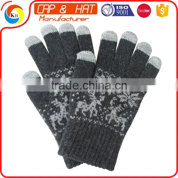 Hight Quality New Gift Touch Screen Glove Smart Touch Gloves Customized Knitted Winter Touch Screen Glove photo-3