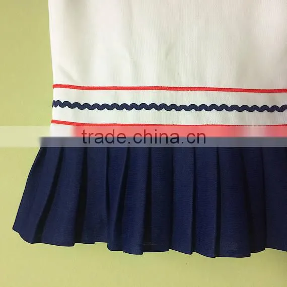 Latest Fashion 100% Cotton Knitted Lovely Baby Girl Summer One Piece Designer Girl Dress photo-3