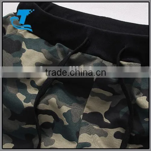 Spring Sleeveless Camo Hoody Cropped Men Sports Suit photo-4