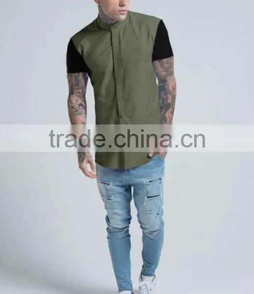 New Arrival Shirts for Men Contrast Shirts Casual Fit Shirts for Custom photo-2