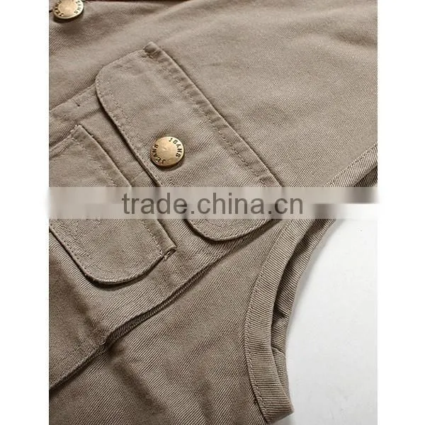2015 Wholesale Portable Spring Man's Multi Pocket Vest photo-4