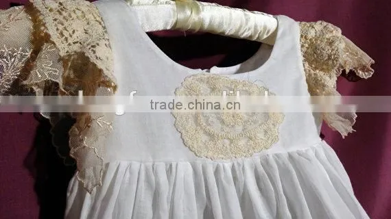 Long Sleeved Vintage Lace Trimmed Tea Length Dress Gown Girls Christmas Satin Nightgown photo-4