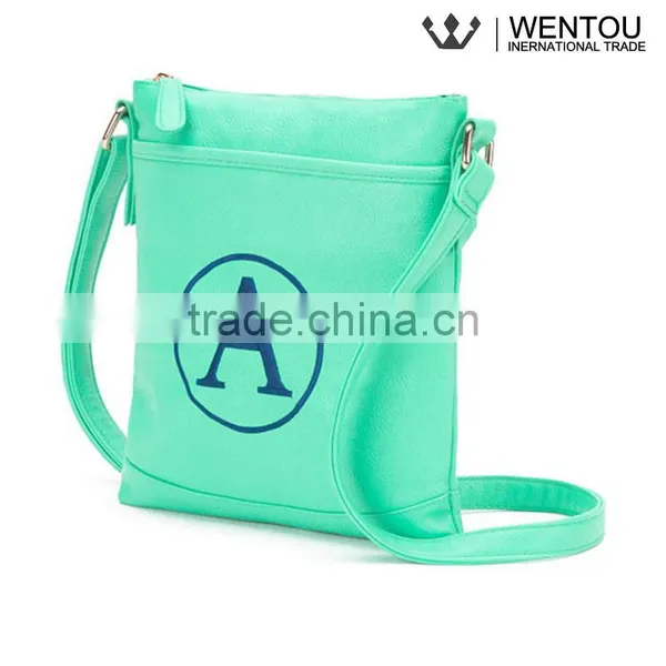 Preppy Style Girls Monogrammed Shoulder Long Strap Bag photo-5