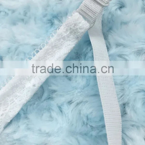 Sexy Ladies Transparent Lace Front Closure Soft Cup Bra Panty Set photo-5