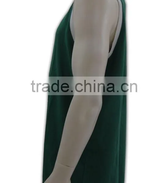 China Manufactory High Quality Multicolored Blank Men Cotton Gym Vest photo-2
