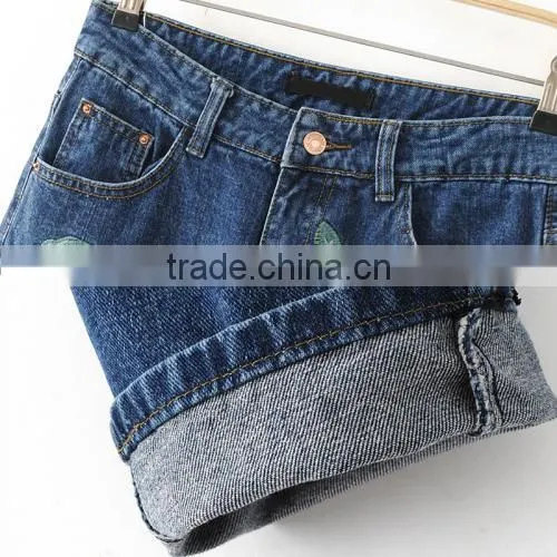 High Waist Women Jeans Embroidered Floral Narrow Bottom Various Types of Trousers photo-5