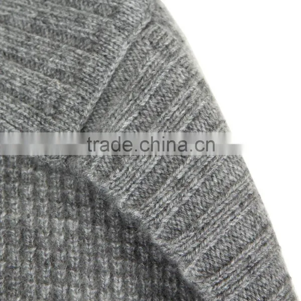 High Quality Comfortable Wearing Grey Colored Women Cashmere Jumper Lounger photo-5