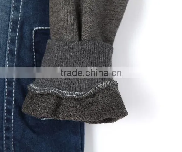 Embroidery Patch Bomber Fancy Denim Children Winter Jeans Jacket photo-6
