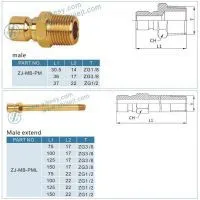 ZJ-MB Brass Injection Machine Pneumatic Quick Release Coupling photo-2