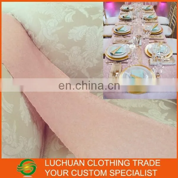 Charming Design Baby Pink Table Sequin Runner photo-2