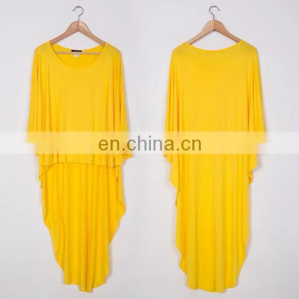 Latest Fashion Long Top Dolman Sleeve Design Short Front Long Back Top photo-6