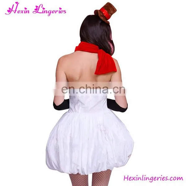 Wholesale Freeshipping Cheap Adult White Christmas Party Costumes With Hats photo-4