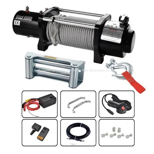 4x4 9500lbs Wireless Control Jeep Electric Winches 12V photo-2