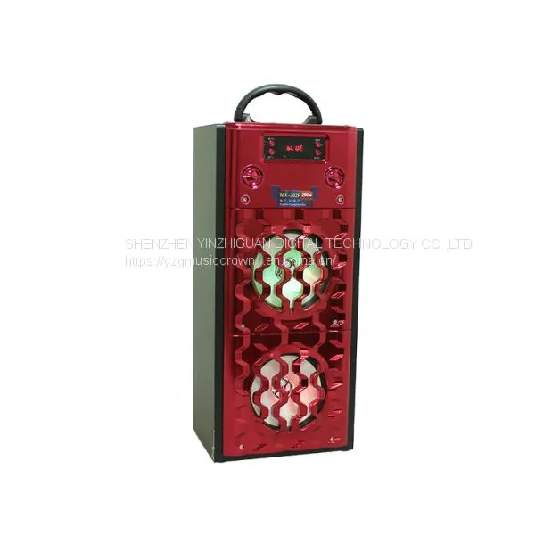 Ready Made Goods Wooden Portable Active Outdoor Party Karaoke Speaker for Home Theatre photo-2