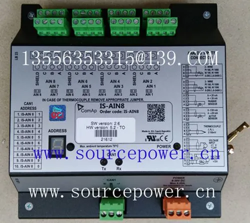 ComAp Inteli IO8/8 I-IO8/8 Inteli AIN8 I-AIN8 Inteli AIN8TC I-AIN8TC Analog Input Channels and 1 RPM/Impulse Input Module photo-5